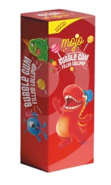 Mojo Bubble Gum Filleo Lollipop